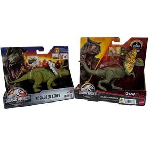 Jurassic World Legacy Collection Kosmoceratops & Epic Attack Dilophosaurus Lot